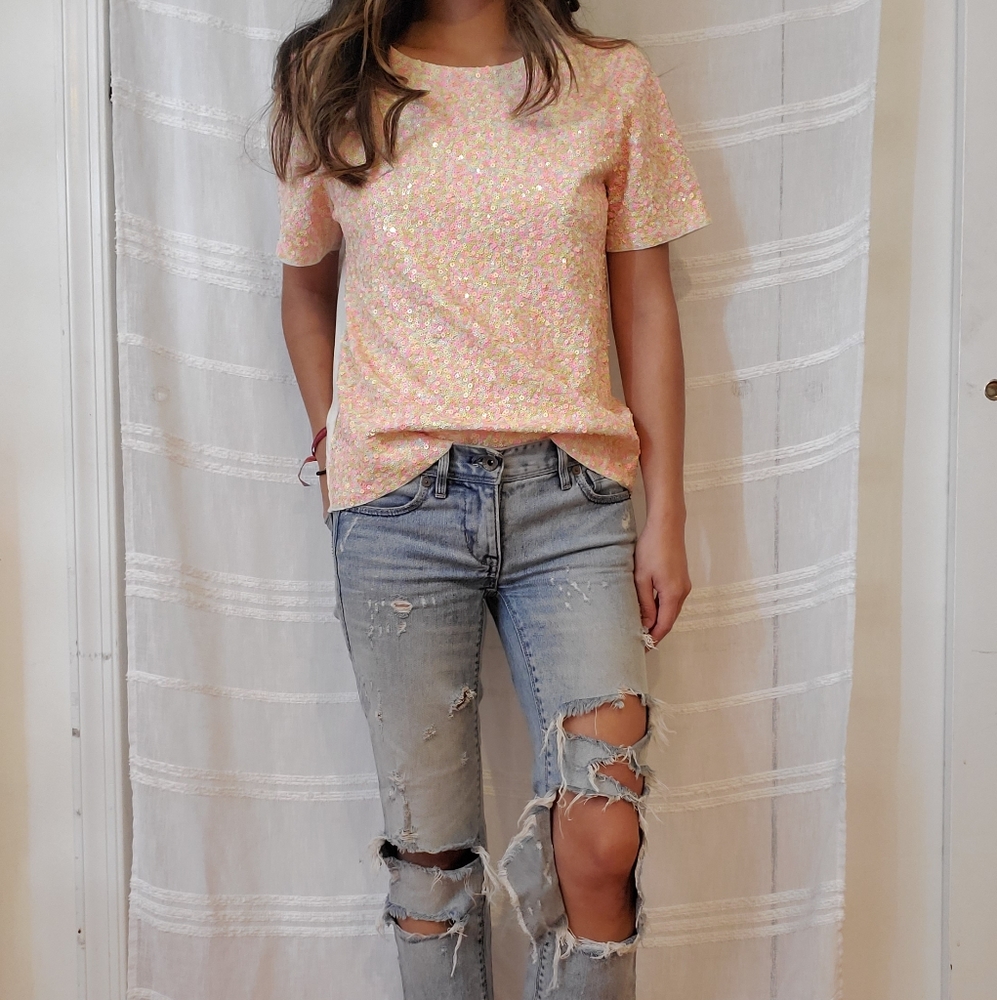Sherbert sequin top